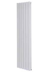 Вертикальний дизайнерський радіатор опалення ARTTIDESIGN Livorno II 6/1200/408/50 білий матовий
